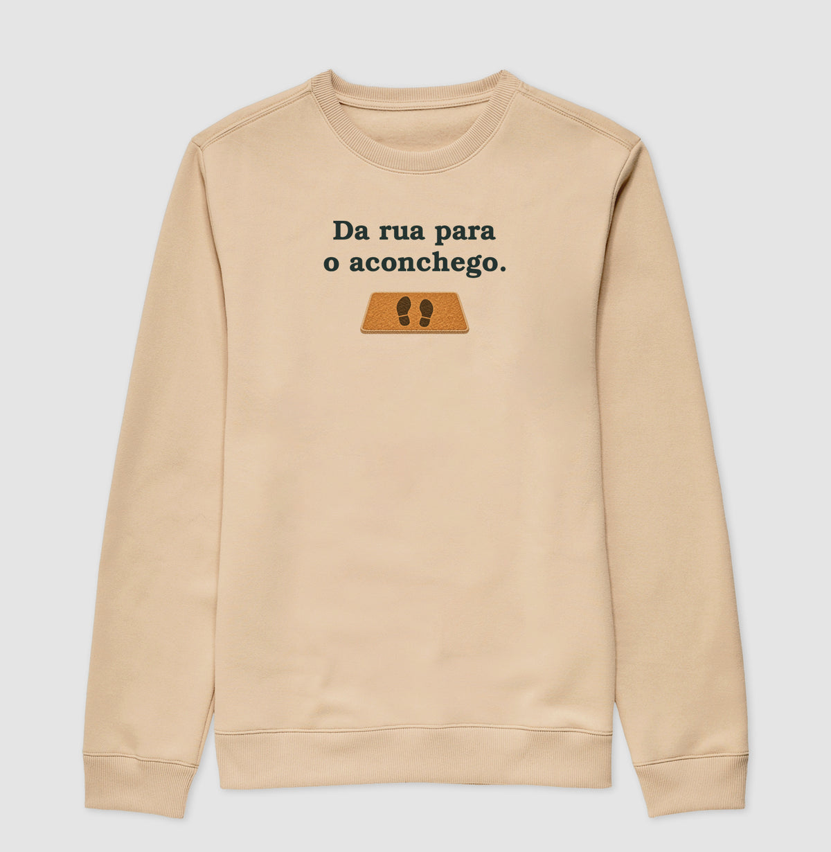 Suéter Moletom - Da Rua para Casa, Bege