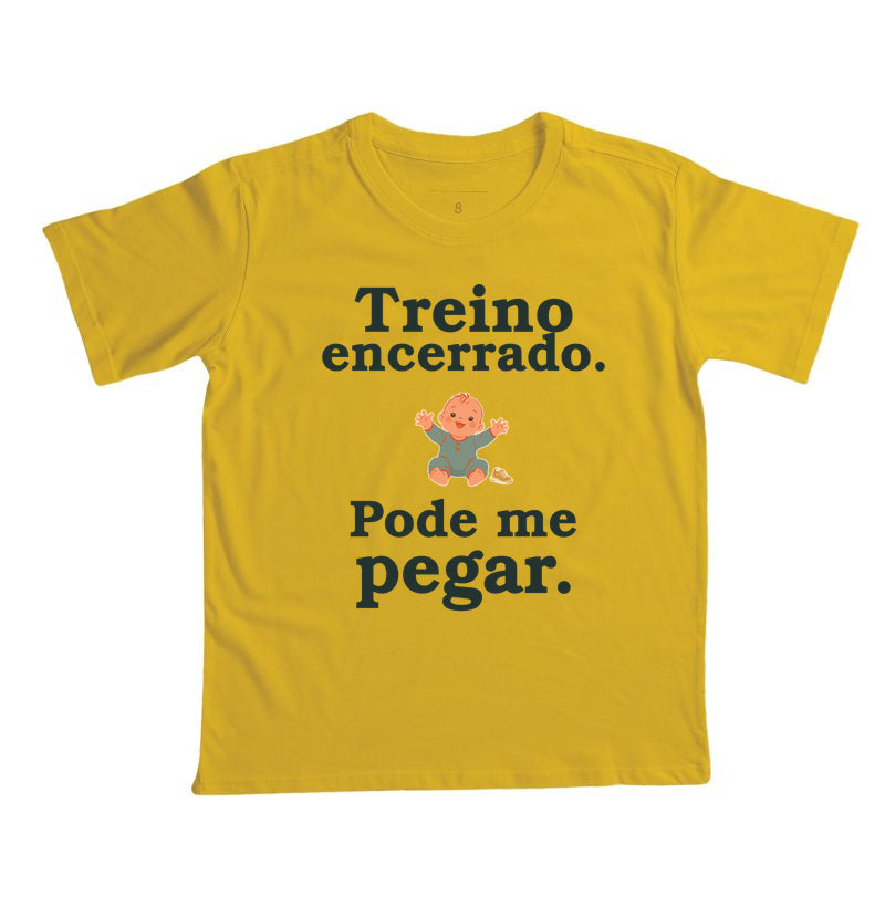 Camiseta Infantil - Hora de Pegar, Amarelo