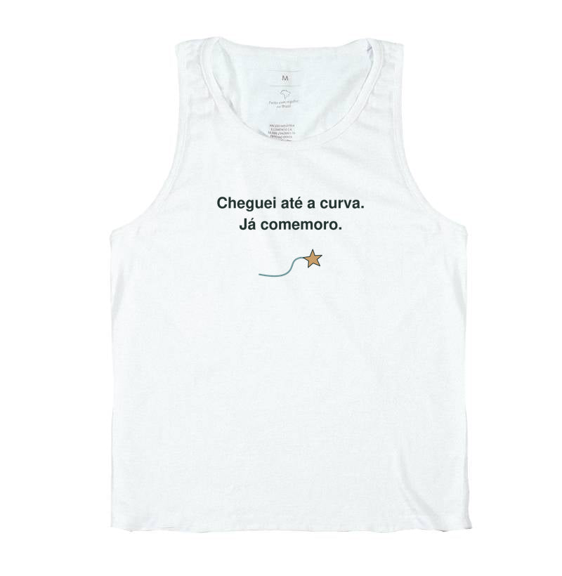 Regata Unissex - Até a Curva, Branca