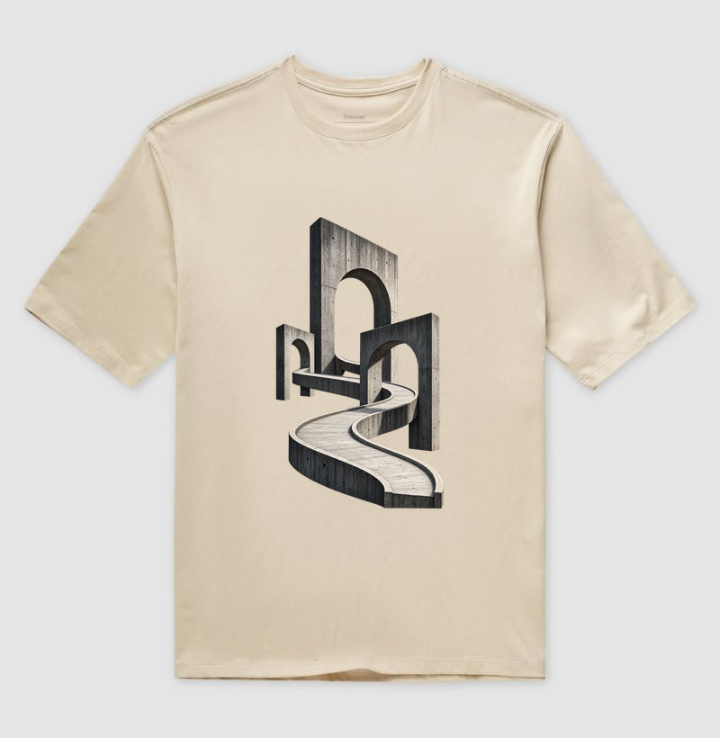 Camiseta Oversized - Horizonte de Concreto