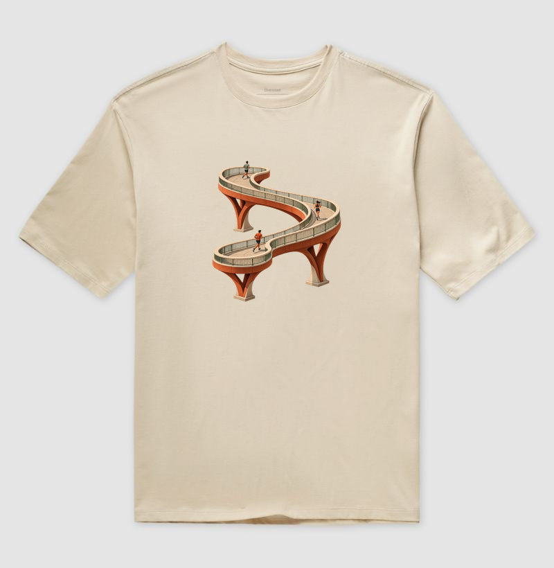 Camiseta Oversized - Pontes e Voltas