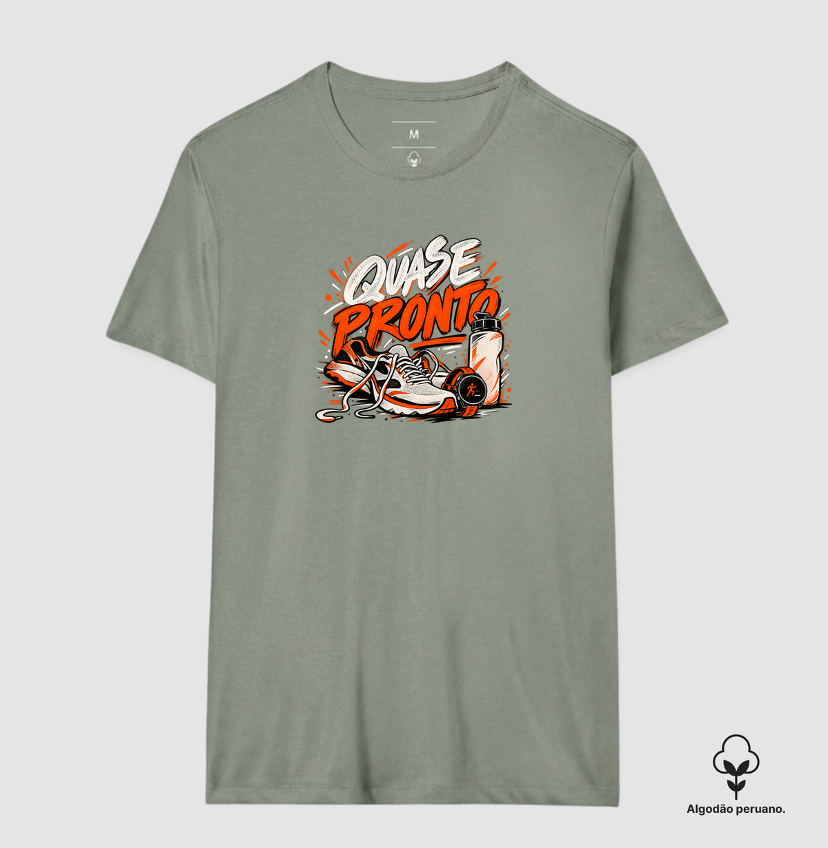 Camiseta Algodão Peruano - Cinco Minutos Para Sair