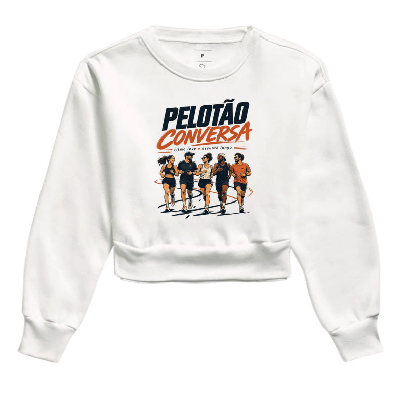 Cropped Moletom - Pelotão Conversa