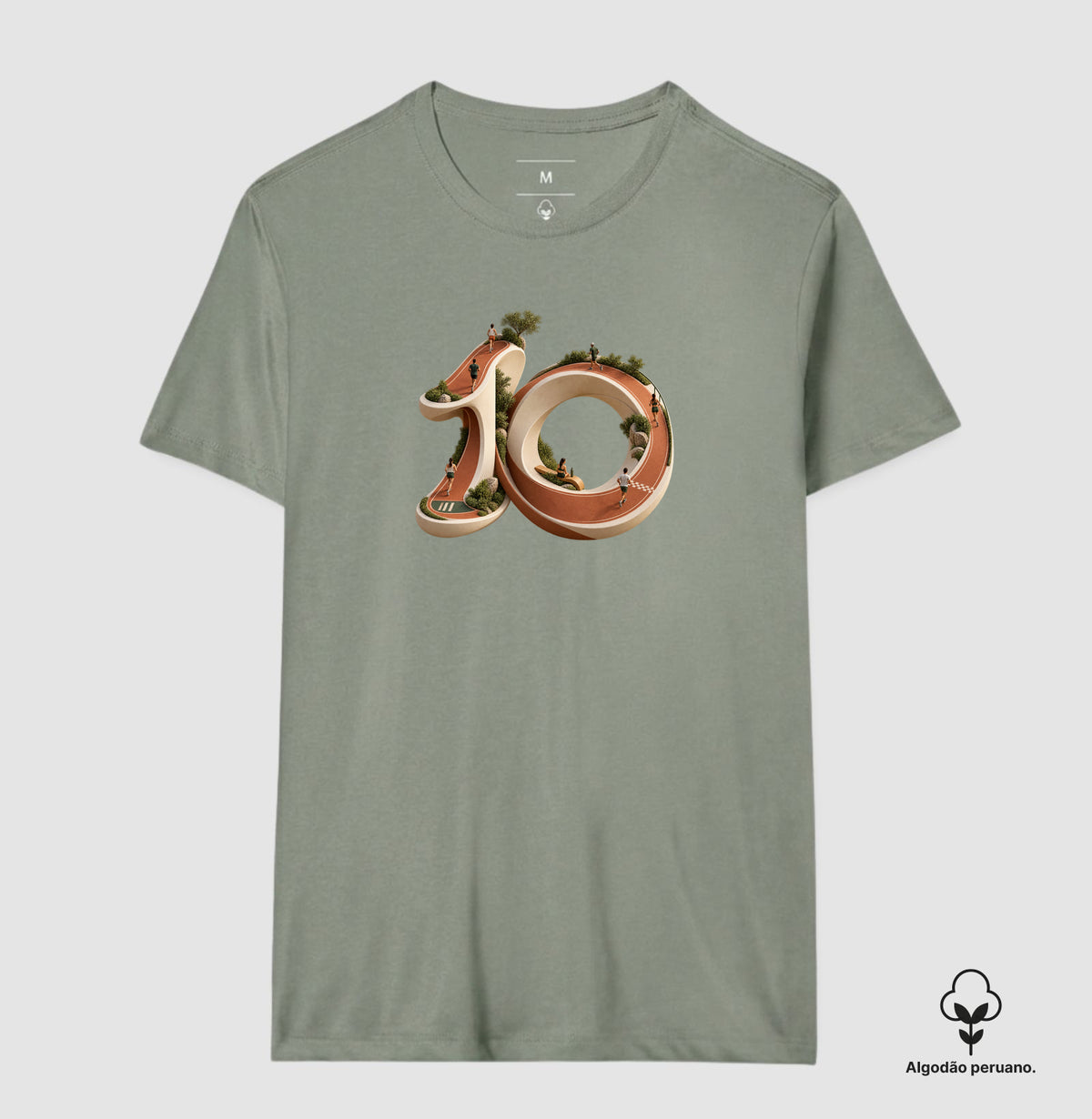 Camiseta Algodão Peruano - Dez Redondo