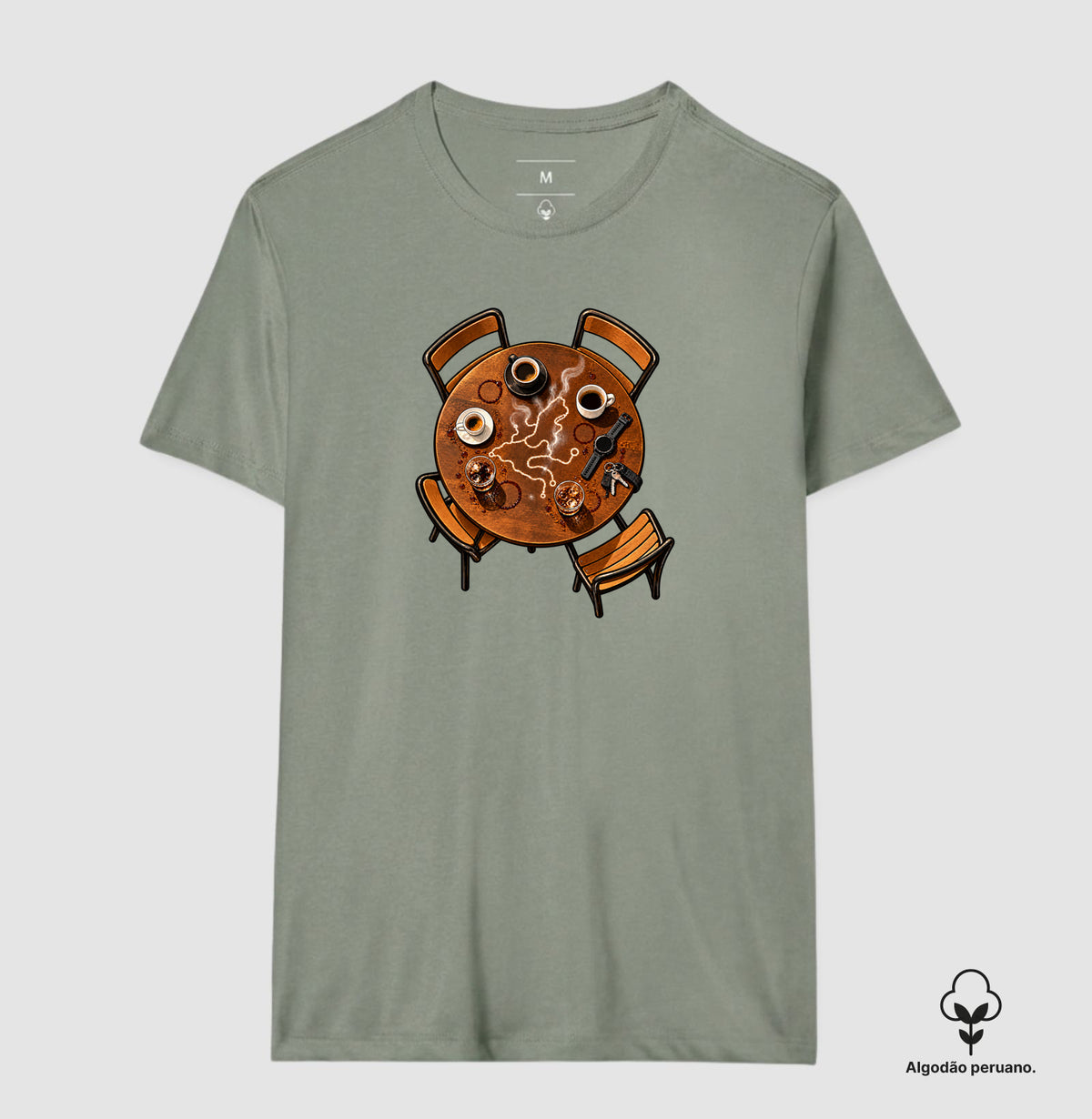 Camiseta Algodão Peruano - Café Depois do Corre