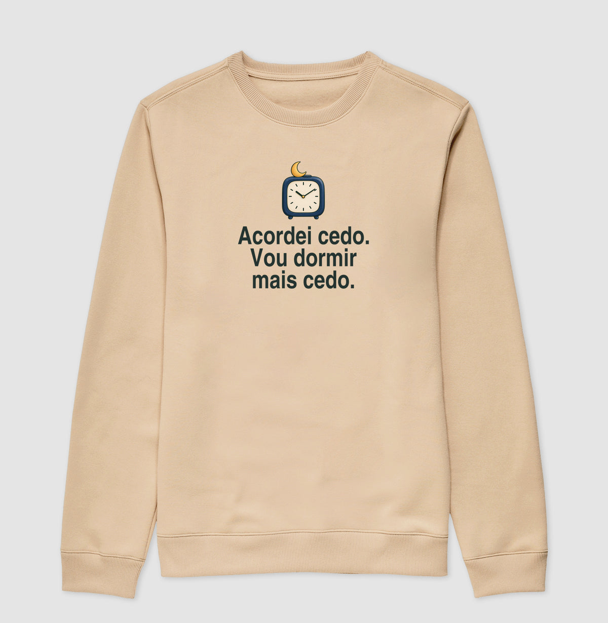 Suéter Moletom - Sono Adiantado, Bege