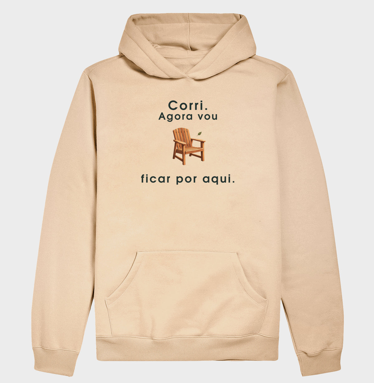 Moletom com Capuz - Ficar por Aqui