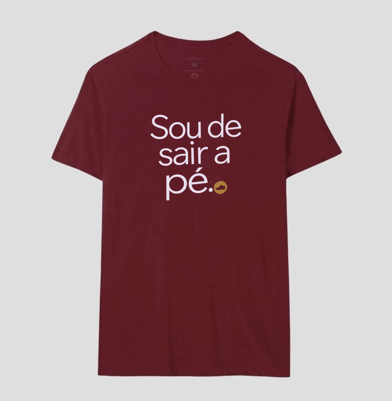 Camiseta Unissex - Gosto de Ir a Pé