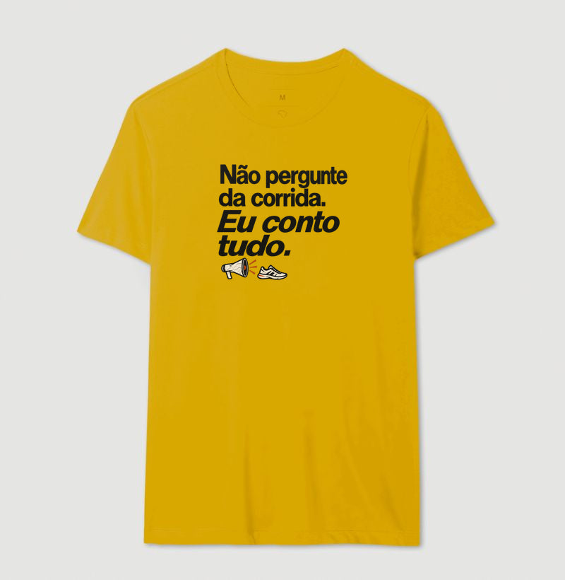 Camiseta Unissex - Cheguei no Assunto, Masculino, Amarelo