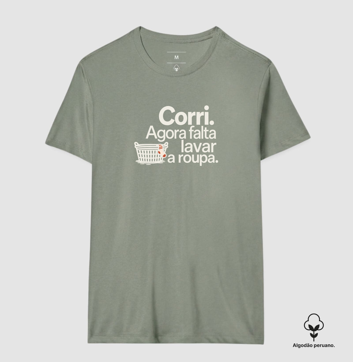 Camiseta Algodão Peruano - Roupa no Varal