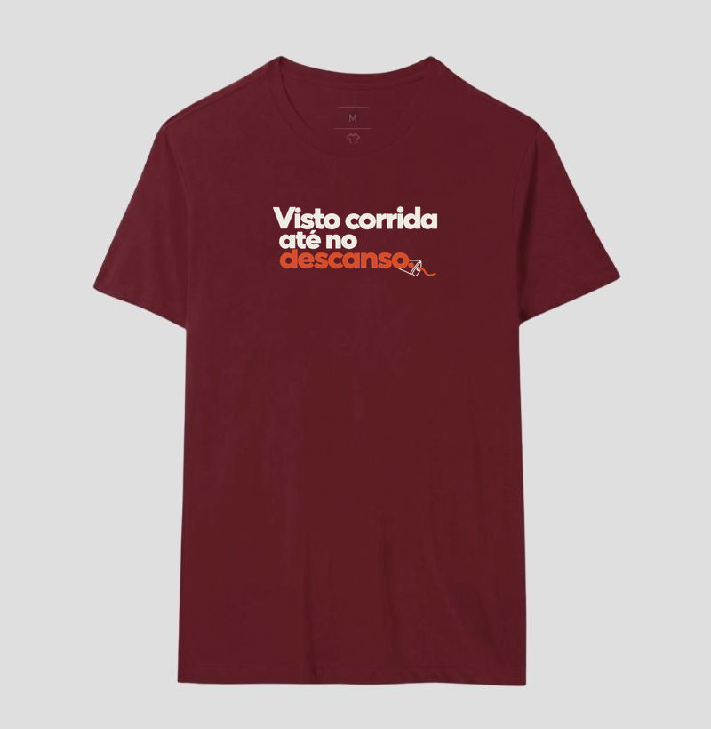 Camiseta Unissex - Corrida no Guarda-Roupa
