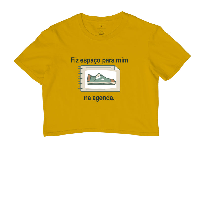 Cropped - Agenda com Espaço, Amarelo