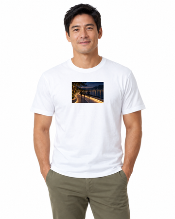 Camiseta Algodão Peruano - Noite Refletiva