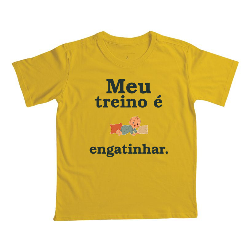 Camiseta Infantil - Treino no Tapete, Amarelo