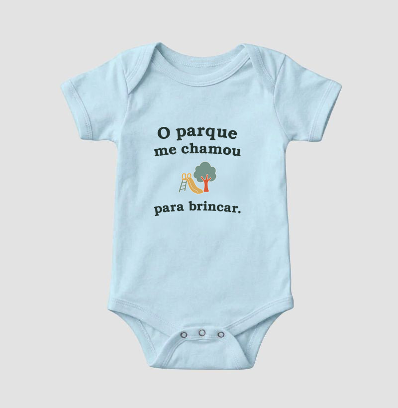 Body Infantil - Chamado do Parque, Azul Bebê