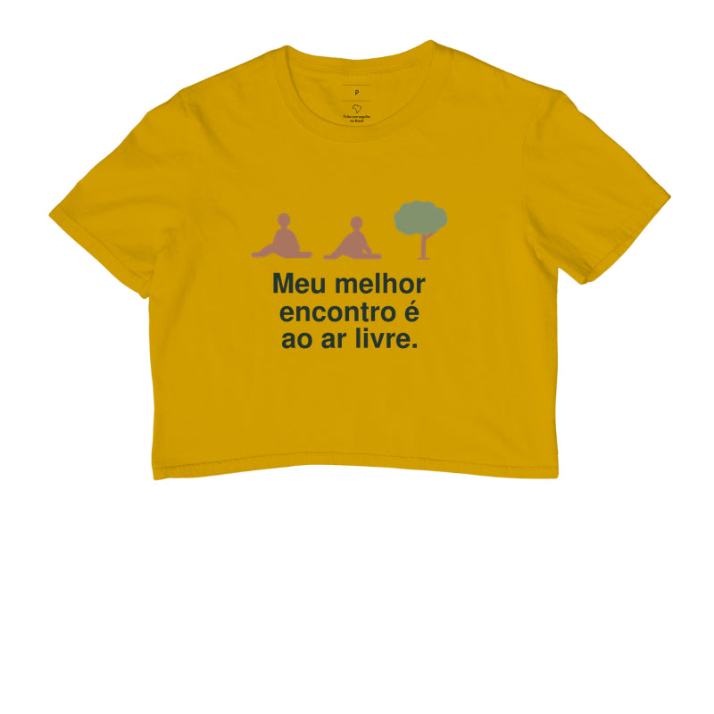 Cropped - Boa Companhia, Amarelo