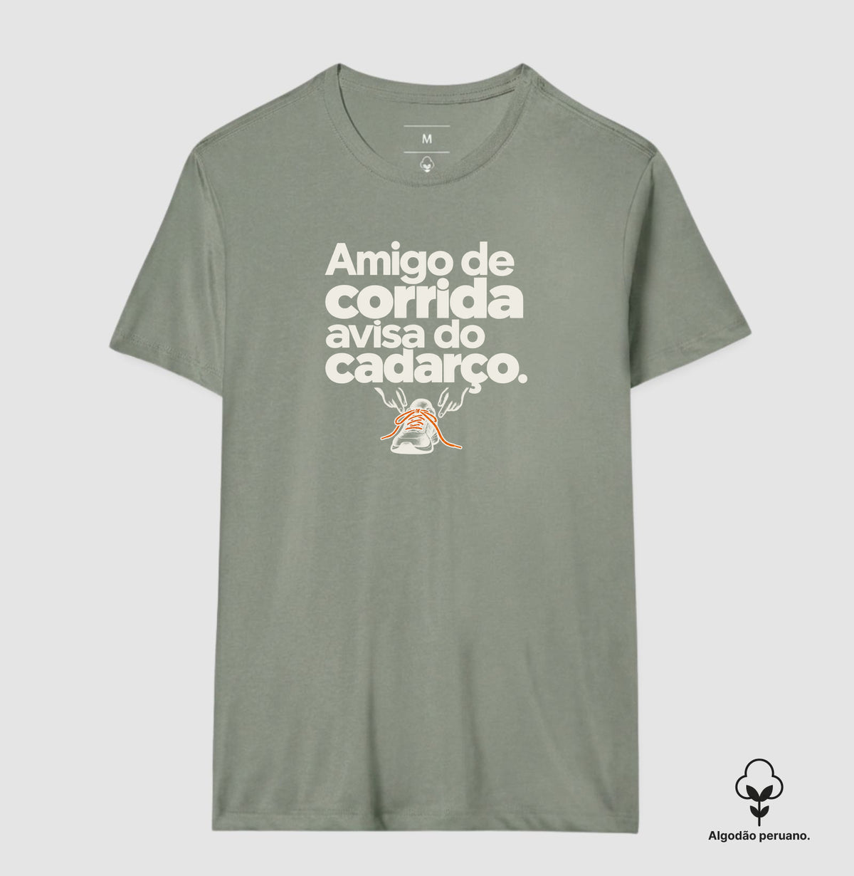 Camiseta Algodão Peruano - Cuidado Pequeno