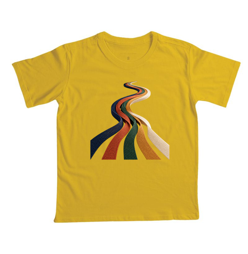 Camiseta Infantil - Quilômetros Compartilhados, Amarelo