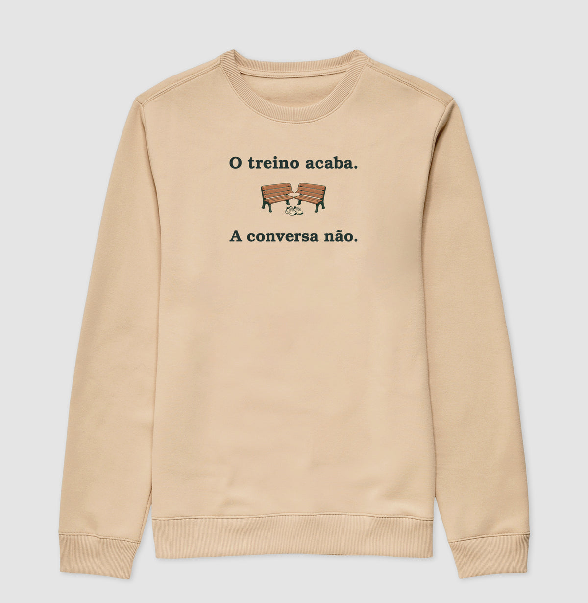 Suéter Moletom - Conversa Depois, Bege