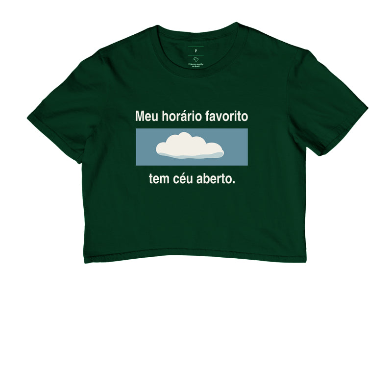 Cropped - Hora Preferida, Verde