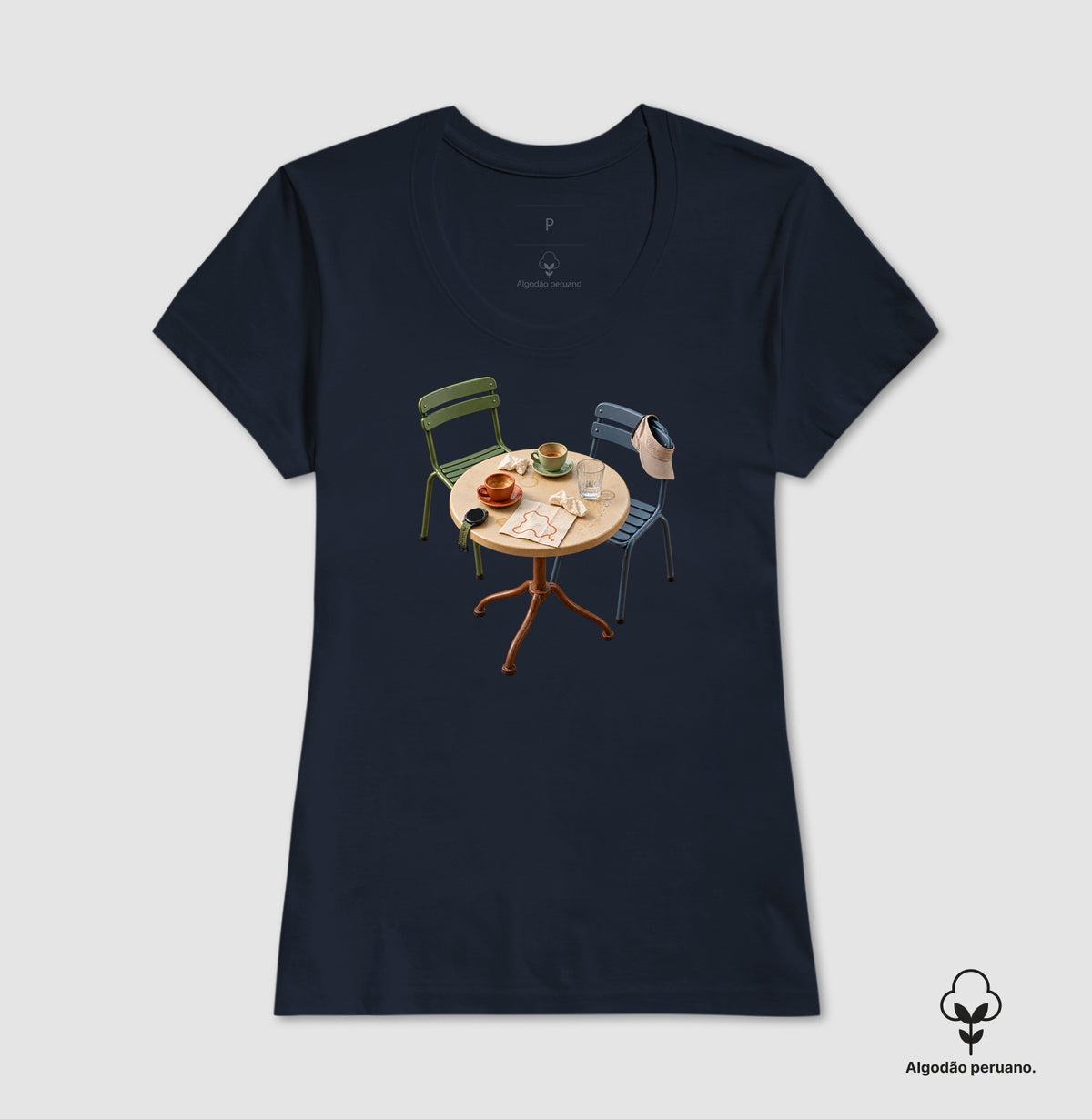 Camiseta Algodão Peruano - Mesa de Encontro