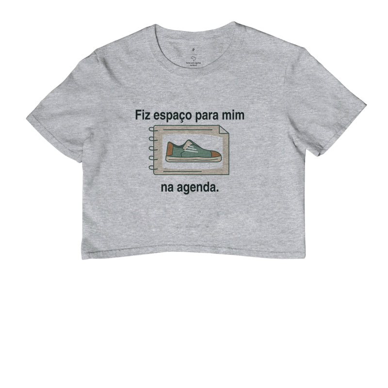 Cropped - Agenda com Espaço, Cinza