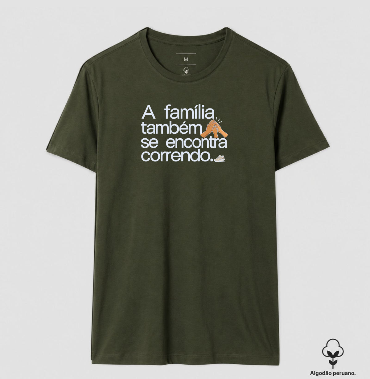 Camiseta Algodão Peruano - Família na Calçada
