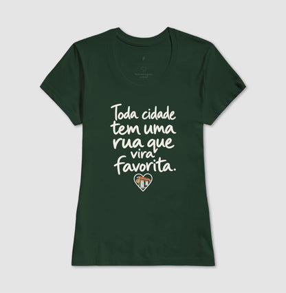 Camiseta Unissex - Rua Favorita, Feminino, Verde