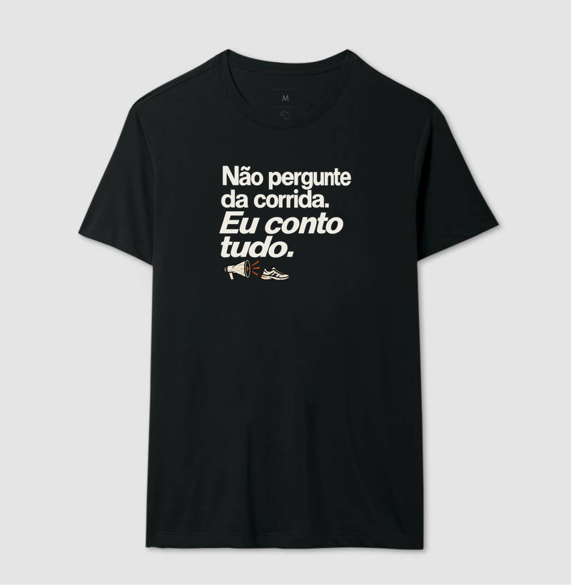 Camiseta Unissex - Cheguei no Assunto, Masculino, Preta