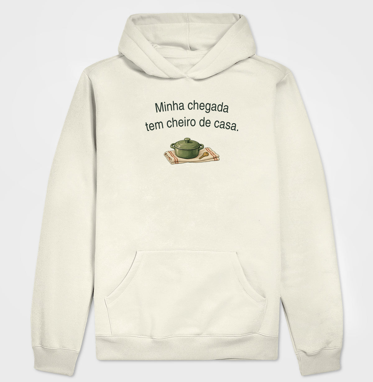 Hoodie Moletom - Cheiro de Casa, Off White