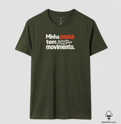 Camiseta Algodão Peruano - Pausa em Movimento
