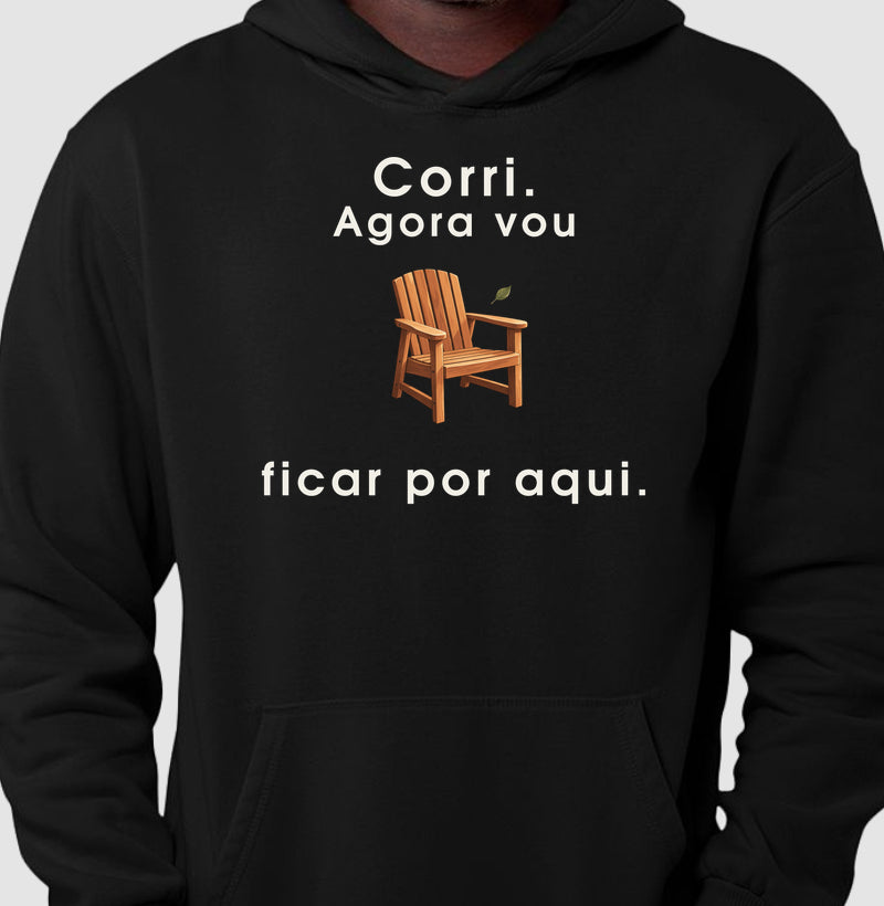 Moletom com Capuz - Ficar por Aqui
