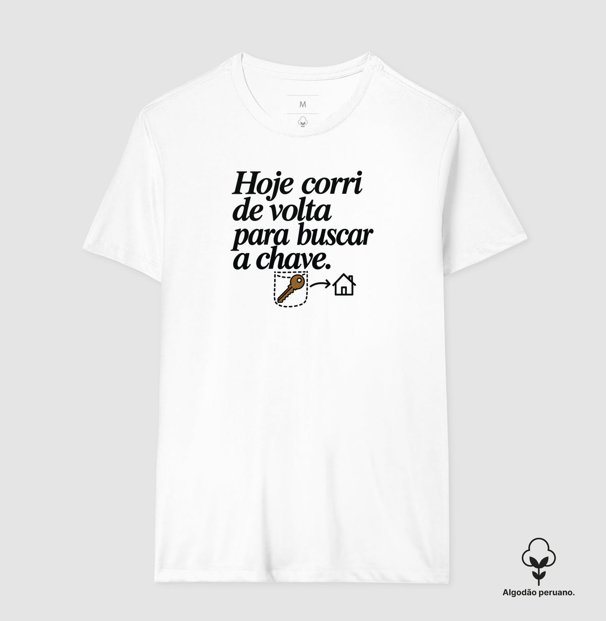 Camiseta Algodão Peruano - Chave Esquecida