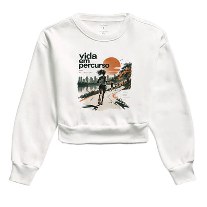 Cropped moletom - Vida em Percurso