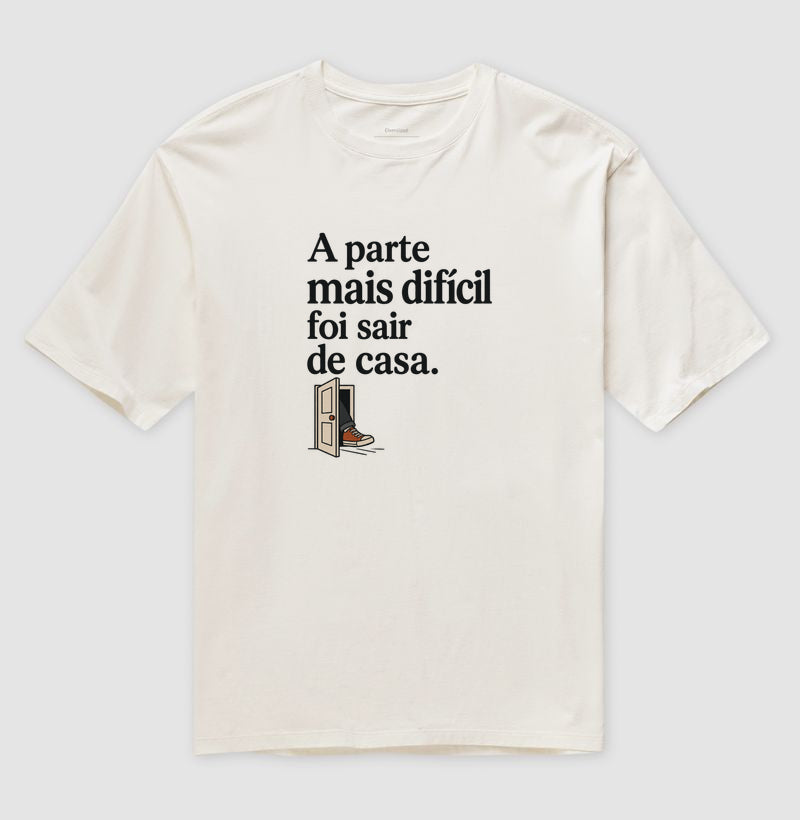Camiseta Oversized - Coragem de Ir, Off White