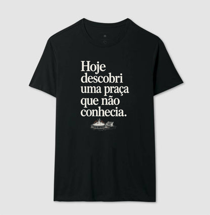 Camiseta Unissex - Praça Descoberta, Masculino, Preta