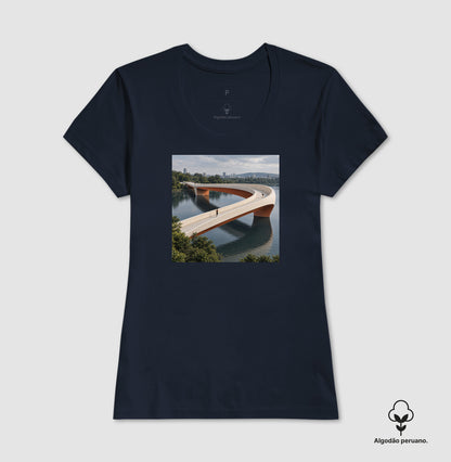 Camiseta Algodão Peruano - Pontes e Voltas