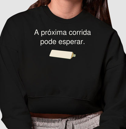 Cropped Moletom - Pausa Escolhida