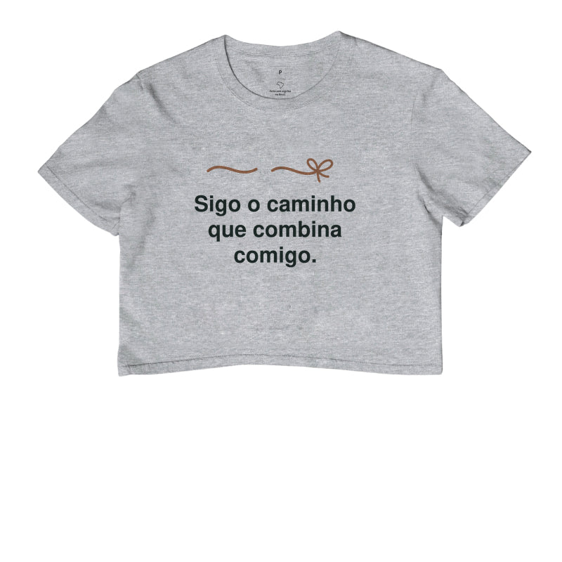 Cropped - Caminho que Combina, Cinza