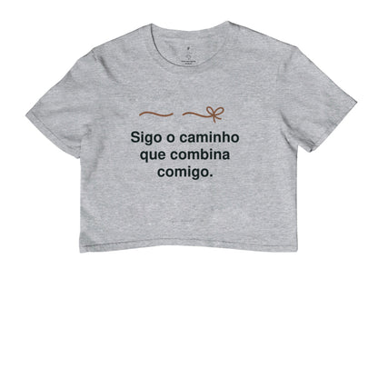 Cropped - Caminho que Combina, Cinza