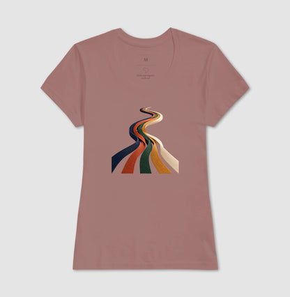 Camiseta Unissex - Quilômetros Compartilhados, Feminino, Rosa