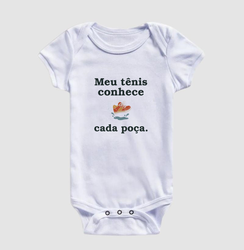 Body Infantil - Conhecedor de Poças, Branca