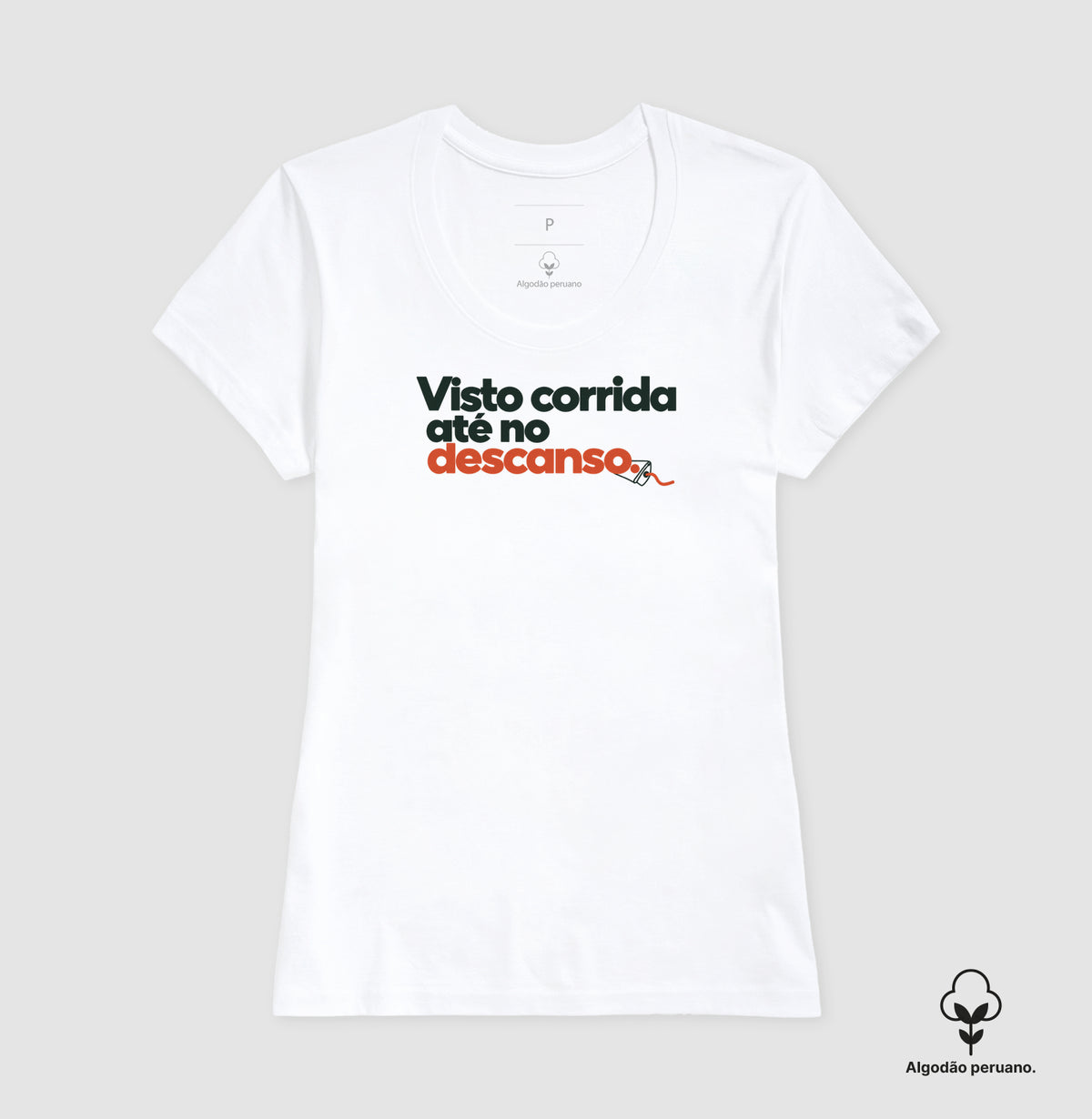 Camiseta Algodão Peruano - Corrida no Guarda-Roupa