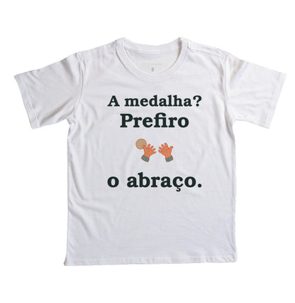 Camiseta Infantil - Prêmio de Colo, Branca