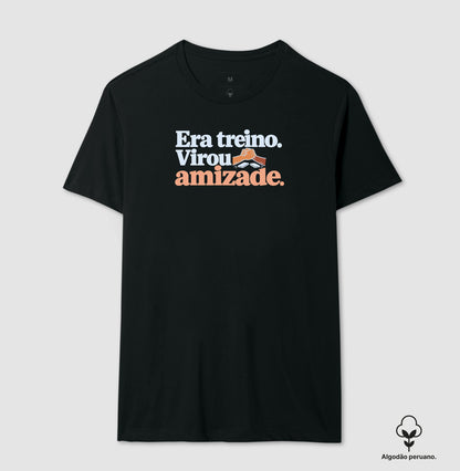 Camiseta Algodão Peruano - Amizade Salva