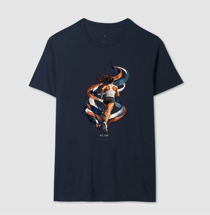 Camiseta Unissex - Dentro da Maratona, Masculino, Marinho