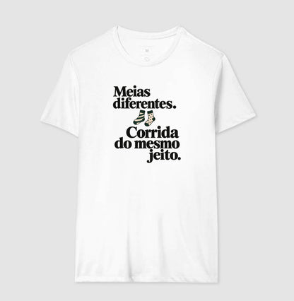 Camiseta Unissex - Par Diferente, Masculino, Branca