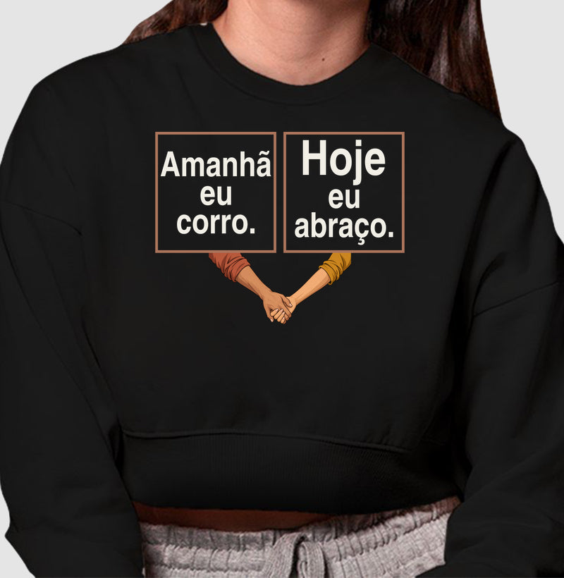 Moletom Cropped - Programa de Amanhã