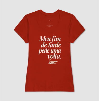 Camiseta Unissex - Noite de Esquina, Feminino, Vermelho