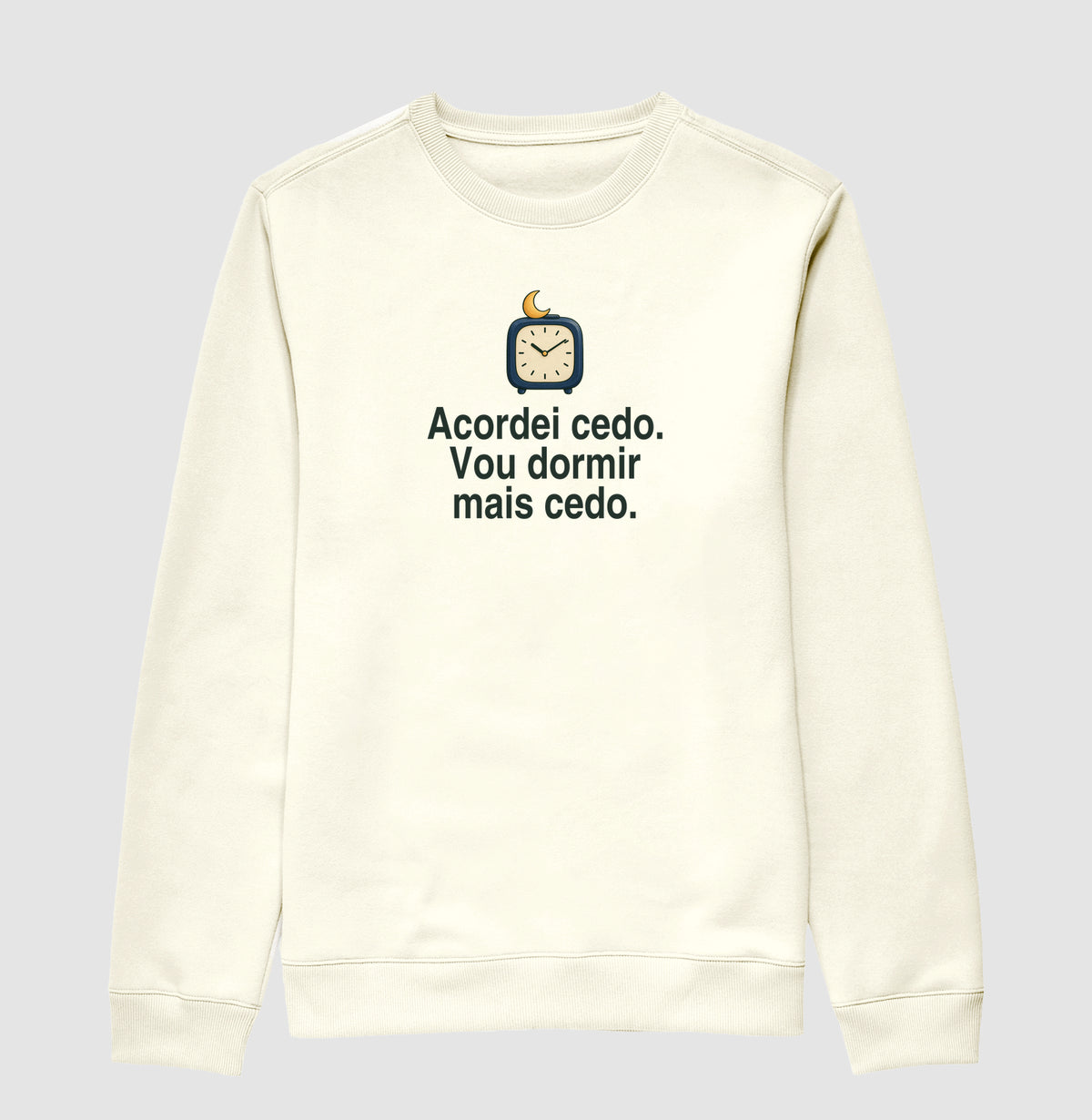 Suéter Moletom - Sono Adiantado, Off White